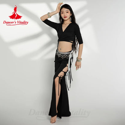 Bellydance Clothing Customized Long Sleeved Top+Light Luxury Diamond Pants Oriental Dance Professional Performance Clothing