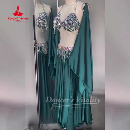 BellyDance Outfit Women Customized High-end Luxury Performance Costume Oriental Dance Competition Clothing Dance's Vitality