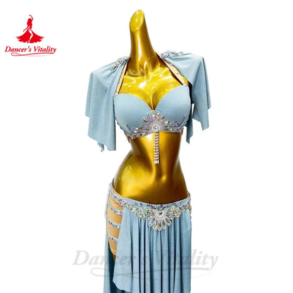 Belly Dance Costumes Set for Women Bra+long Skirt 2pcs Customsized Adult Children Oriental Belly Dancing Performance Wear Outfit