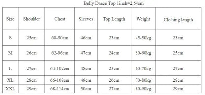 Belly Dance Costume Top Practice Clothes Daily Practice Dance Slim Blouse for Female Bellydancing Exotic Dancewear