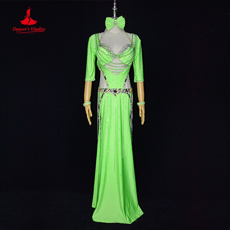 Belly Dance Professional Clothes for Women Belly Dancing Competition Dress Cusomzied Children Baladi Shaabi Bra Robes Oriental