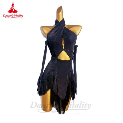 Latin Dance Dress for Women Rumba Chacha Tango Performance Competiton Costume Skirt Adult Children Latin Dancing Wear Outfit