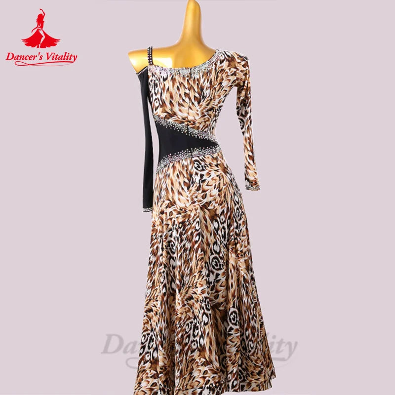 Modern Dance Performance Skirt Competiton for Social National Standard High End Waltz Costumes Adult Ballroom Dancing Dresses