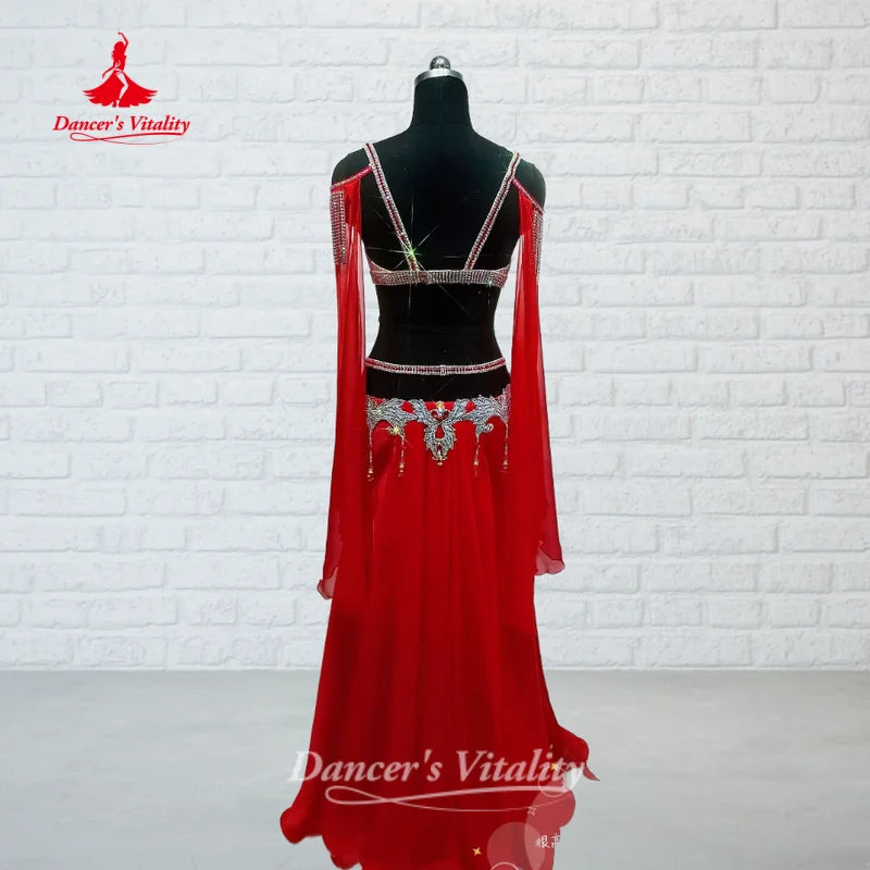 BellyDance Outfit Women's Customized High-end Luxury Performance Costume Oriental Dance Competition Clothing Dance's Vitality