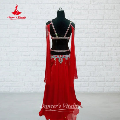 BellyDance Outfit Women's Customized High-end Luxury Performance Costume Oriental Dance Competition Clothing Dance's Vitality