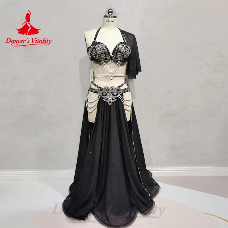 Belly Dance Competition Costumes Set for Women Belly Dancing Performance Clothing Suit Bellydance Suit Customize Oriental outfit