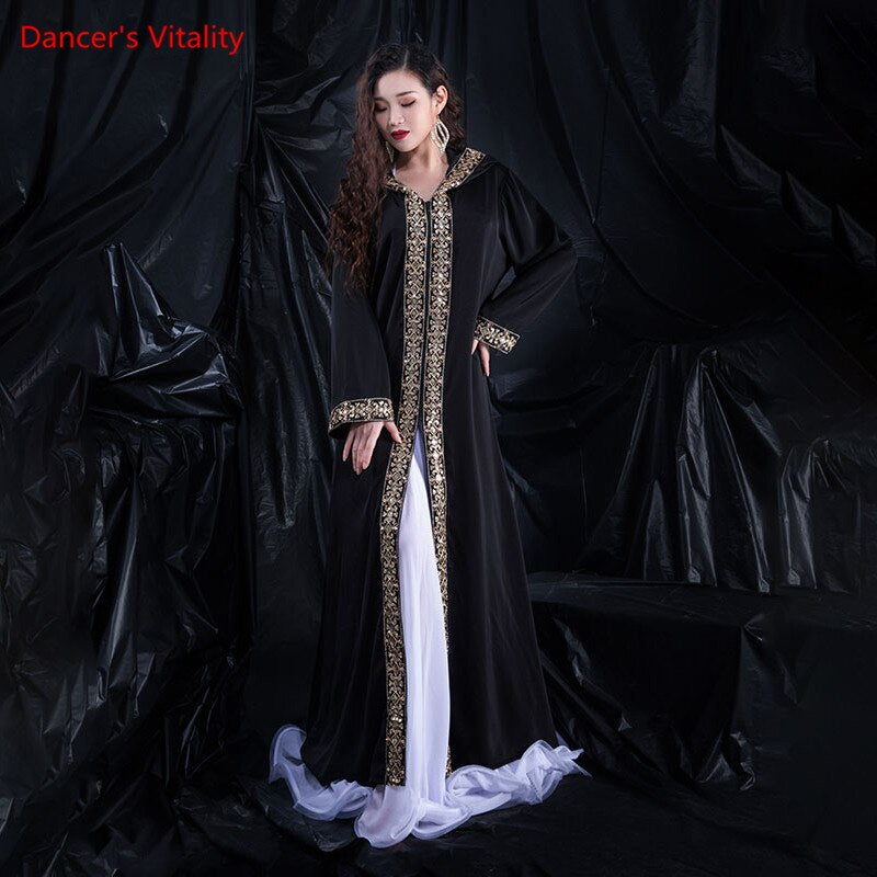 Belly Dance Coat Long Sleeve Robe Competition clothes Tango Cha Cha Dancewear Female adult Temperament Performance Clothing