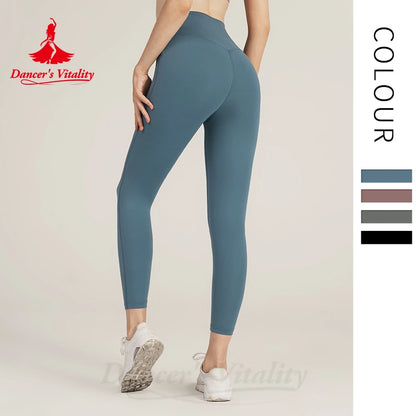 Yoga Pants Women High Waisted Trousers Quick Drying Tight Running Fitness Pants Hip Lifting Exercise Yoga Seamless Leggings