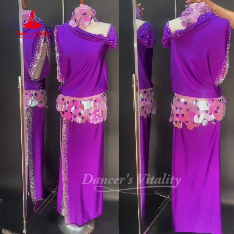 Belly Dance Costume Customized Loose and Elegant Robe Oriental Dance Shaabi Baladi Saidi Competition Dresses Dance's Vitality
