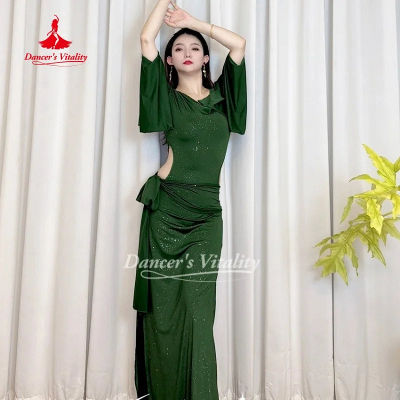 BellyDance Costumes for Women Shaabi Baladi Saidi Robe Soft and Comfortable Oriental Dance Practice Clothes Dancer's Vitality