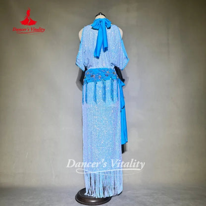Belly Dance Performance Costumes for Adults and Children Customized Shaabi Baladi Saidi Competition Clothing Dance's Vitality