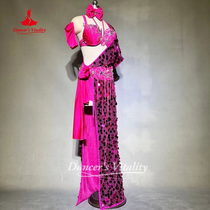 Belly Dance Costumes for Adults and Children Customized Shaabi Baladi Saidi Competition Performance Clothing Dance's Vitality