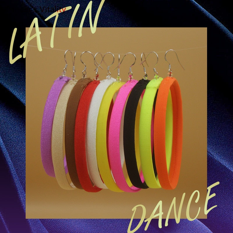 Latin Dance National Standard Performance Accessories for Women Rumba Chacha Dance Competition Earrings Children Earrings