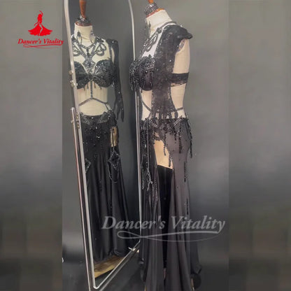 BellyDance Suit for Women Customized High-end Luxury Performance Costume Oriental Dance Competition Clothing Dance's Vitality