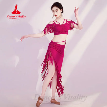 BellyDance Costume Customized Comfortable and Elegant Oriental Dance Practice Set Belly Dancing Professional Performance Costume