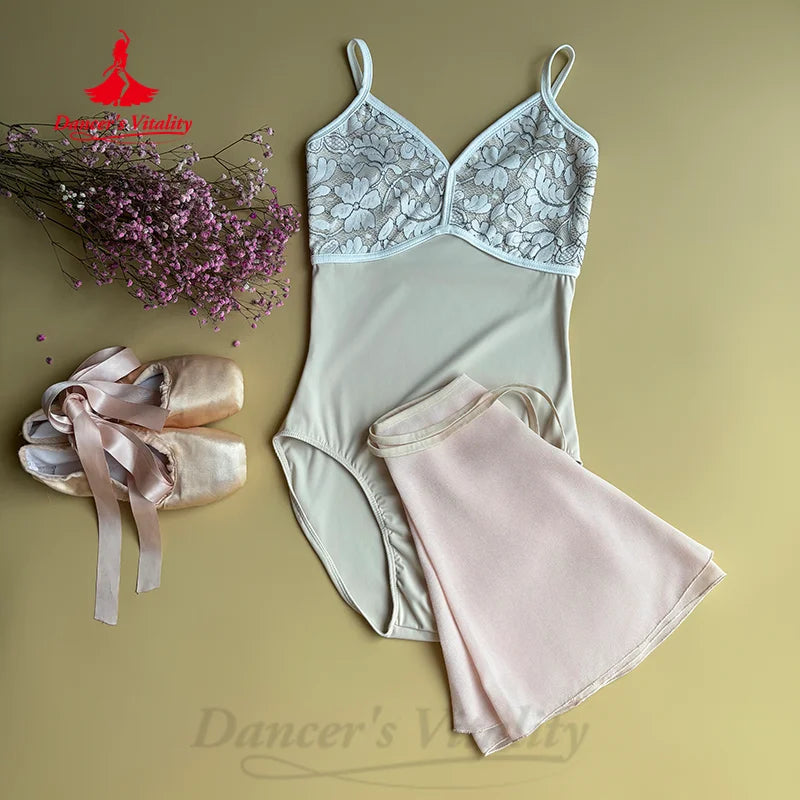 New Ballet Dance Performance Costume Customized Sling Lace Shaped Clothing Women's Gymnastics and Yoga Basic Training Clothing