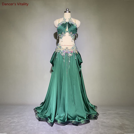 Belly Dance Profession Costume Set for Women Belly Dancing Performance Suit Customized Oriental Dance Clothing Stage Dance Wear