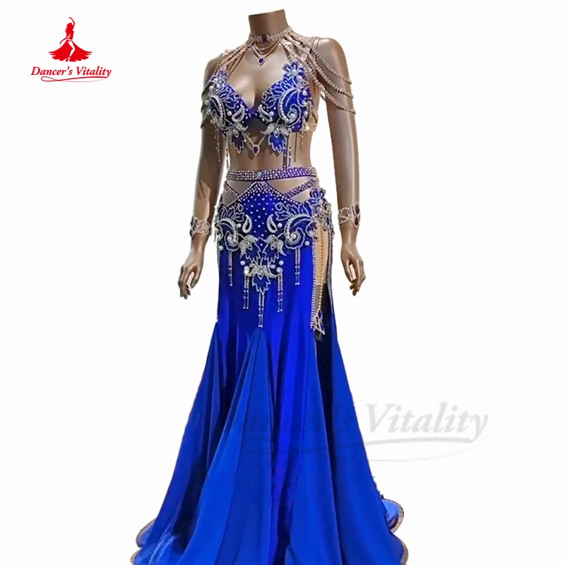 Oriental Belly Dance Performance Suit for Women Customzied Fishtail Skirt High-end Custom Belly Dancing Competition Wear Outfit