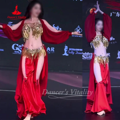 BellyDance Suit Customized High-end Sexy Temperament Competition Performance Costumes Oriental Dance Clothing Dance's Vitality