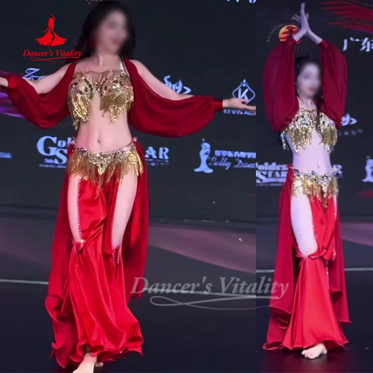 BellyDance Suit Customized High-end Sexy Temperament Competition Performance Costumes Oriental Dance Clothing Dance's Vitality