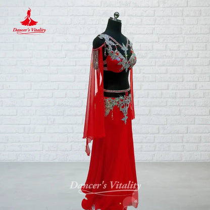 BellyDance Outfit Women's Customized High-end Luxury Performance Costume Oriental Dance Competition Clothing Dance's Vitality
