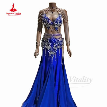 Oriental Belly Dance Performance Suit for Women Customzied Fishtail Skirt High-end Custom Belly Dancing Competition Wear Outfit