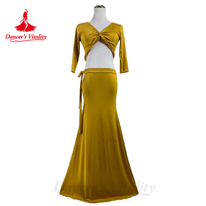 BellyDance Costume Suit Customized Elegant and Comfortable Pure Cotton Practice Set Women's Oriental Dance Performance Costumes