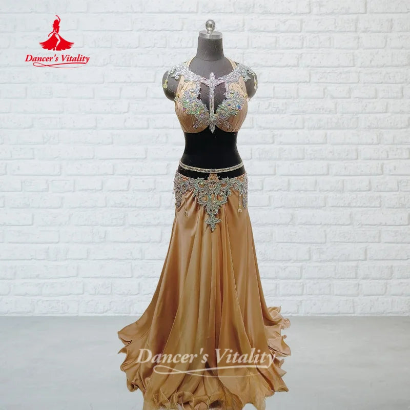 BellyDance Outfit Women Customized High-end Luxury Performance Costumes Oriental Dance Competition Clothing Dance's Vitality