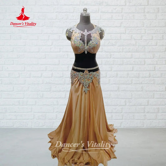 BellyDance Outfit Women Customized High-end Luxury Performance Costumes Oriental Dance Competition Clothing Dance's Vitality