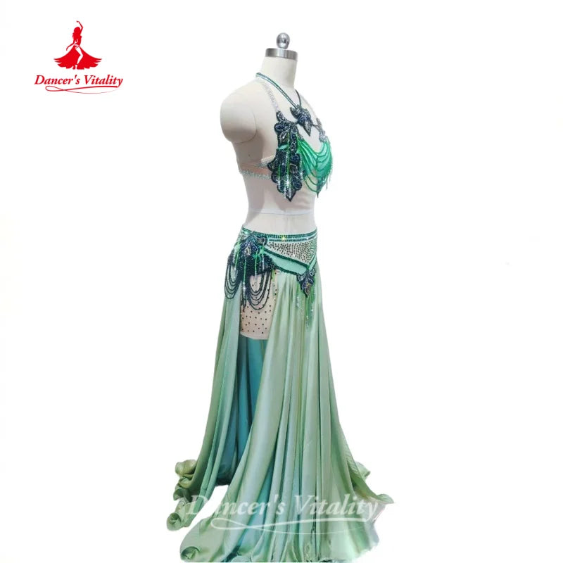 BellyDance Suit for Women Customized High-end Luxury Performance Costume Oriental Dance Competition Clothing Dance's Vitality