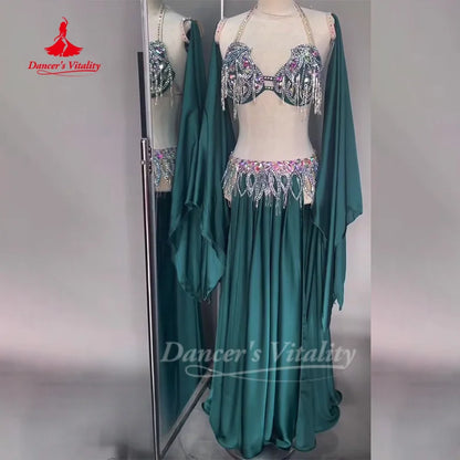 BellyDance Outfit Women Customized High-end Luxury Performance Costume Oriental Dance Competition Clothing Dance's Vitality