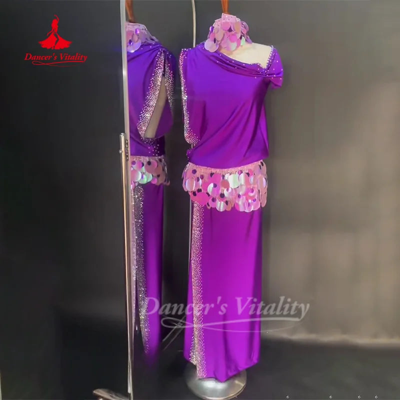 Belly Dance Costume Customized Loose and Elegant Robe Oriental Dance Shaabi Baladi Saidi Competition Dresses Dance's Vitality