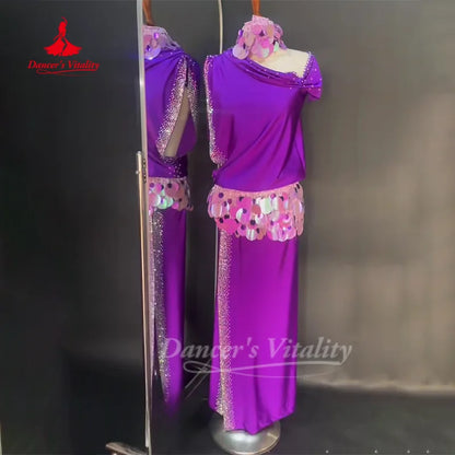 Belly Dance Costume Customized Loose and Elegant Robe Oriental Dance Shaabi Baladi Saidi Competition Dresses Dance's Vitality