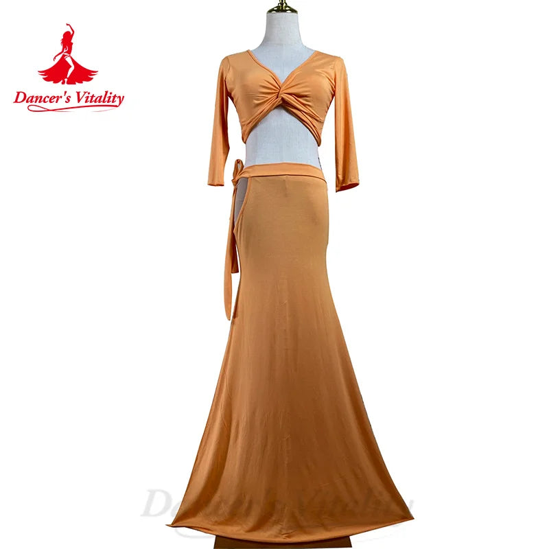 BellyDance Costume Suit Customized Elegant and Comfortable Pure Cotton Practice Set Women's Oriental Dance Performance Costumes