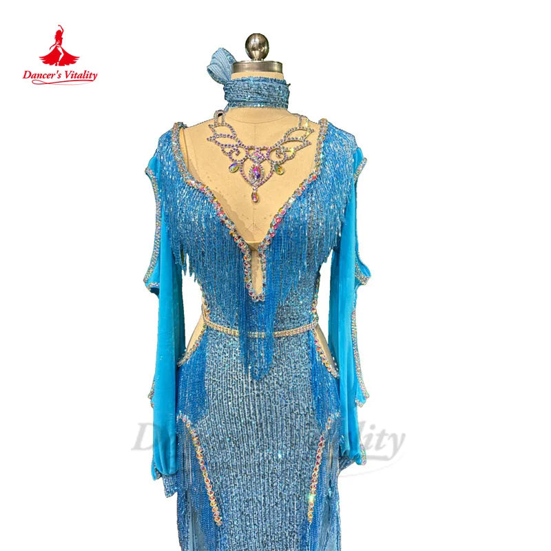 Belly Dance Costume for Women Stones Oriental Belly Dancing Performance Competiton Dress Custom Adult Child Bellydance Dresses