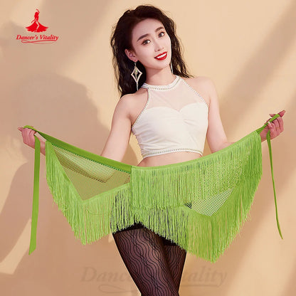 BellyDance Clothing  Women's Customized Triangular Tassels Hip Scraf Adult Children Oriental Dance Professional Practice Clothes