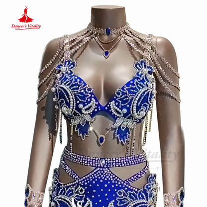 Oriental Belly Dance Performance Suit for Women Customzied Fishtail Skirt High-end Custom Belly Dancing Competition Wear Outfit