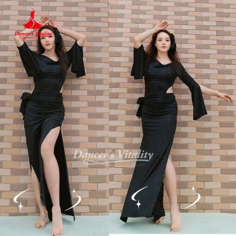 BellyDance Costumes for Women Shaabi Baladi Saidi Robe Soft and Comfortable Oriental Dance Practice Clothes Dancer's Vitality