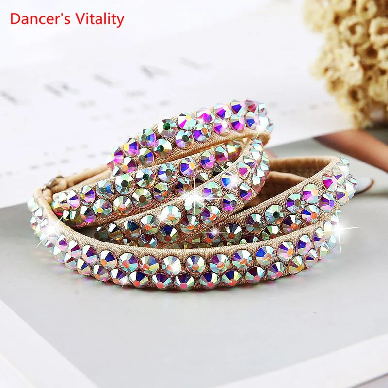 For Women Waist Belts For Belly Dance Belly Dance Accessories Colorful Diamond Chain Jewelry Chain