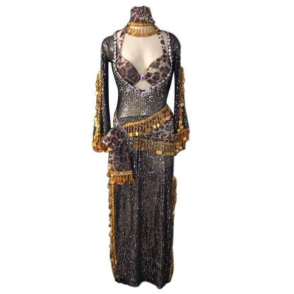 Belly Dance Performance Dress Customzied Adult Children Shaaby Baladi Folk Custom Robe for Women Belly Dancing Wear Dresses