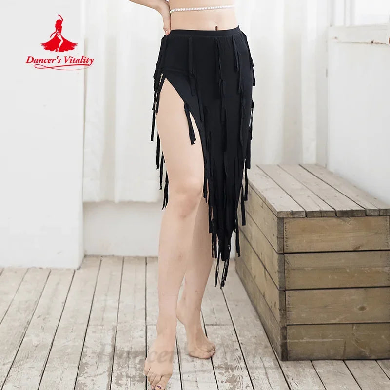 BellyDance Tassel Skirts Adult and Children's Practice Clothes Girls' Oriental Dance Training Clothing Women's Dancing Skirt