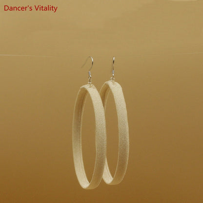 Latin Dance National Standard Performance Accessories for Women Rumba Chacha Dance Competition Earrings Children Earrings