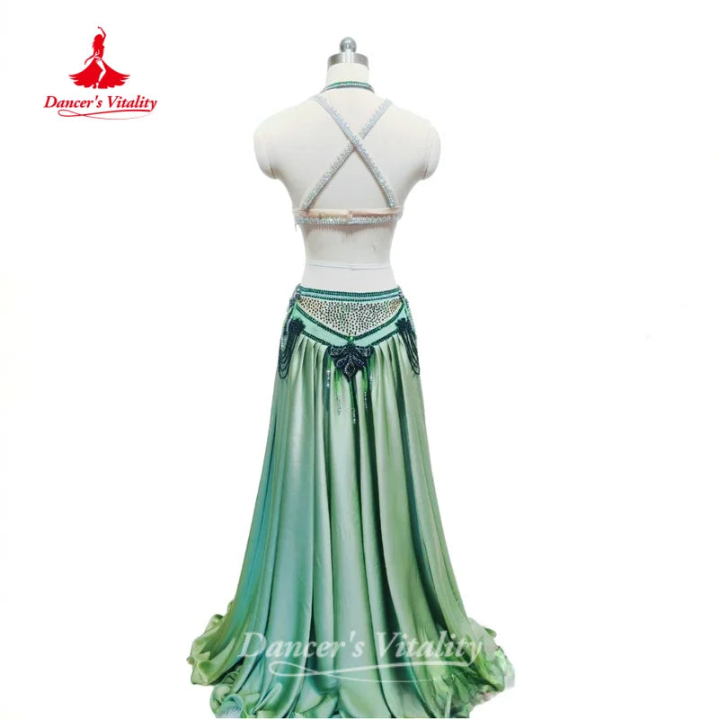 BellyDance Suit for Women Customized High-end Luxury Performance Costume Oriental Dance Competition Clothing Dance's Vitality