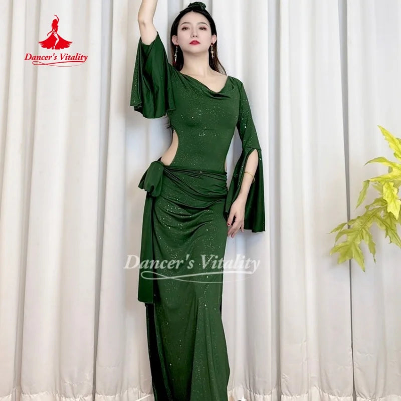 BellyDance Costumes for Women Shaabi Baladi Saidi Robe Soft and Comfortable Oriental Dance Practice Clothes Dancer's Vitality