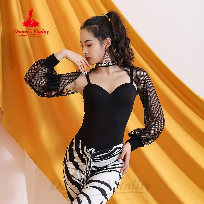 BellyDance Top Sexy Slimming Vest Women's Oriental Dance Modern Dancing Training Tops Adult and Children's Practice Clothing