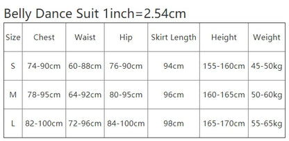 Belly Dance Set Sequins Top Split Skirt Performance Clothes Suit Profession Custom Adult Child Stage Competition Clothing