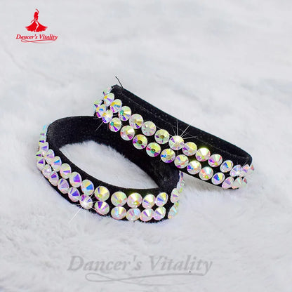 BellyDance Accessories for Women Customized AB Stones Bracelet Latin Dance Belly Dancing Performance Bracelets