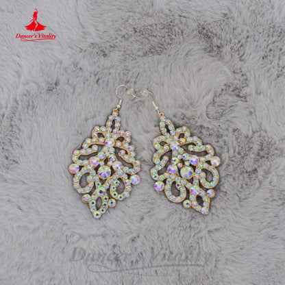 BellyDance ModernDance Earrings Customization Senior AB Stones  Accessory Belly Dance Competition Accessory