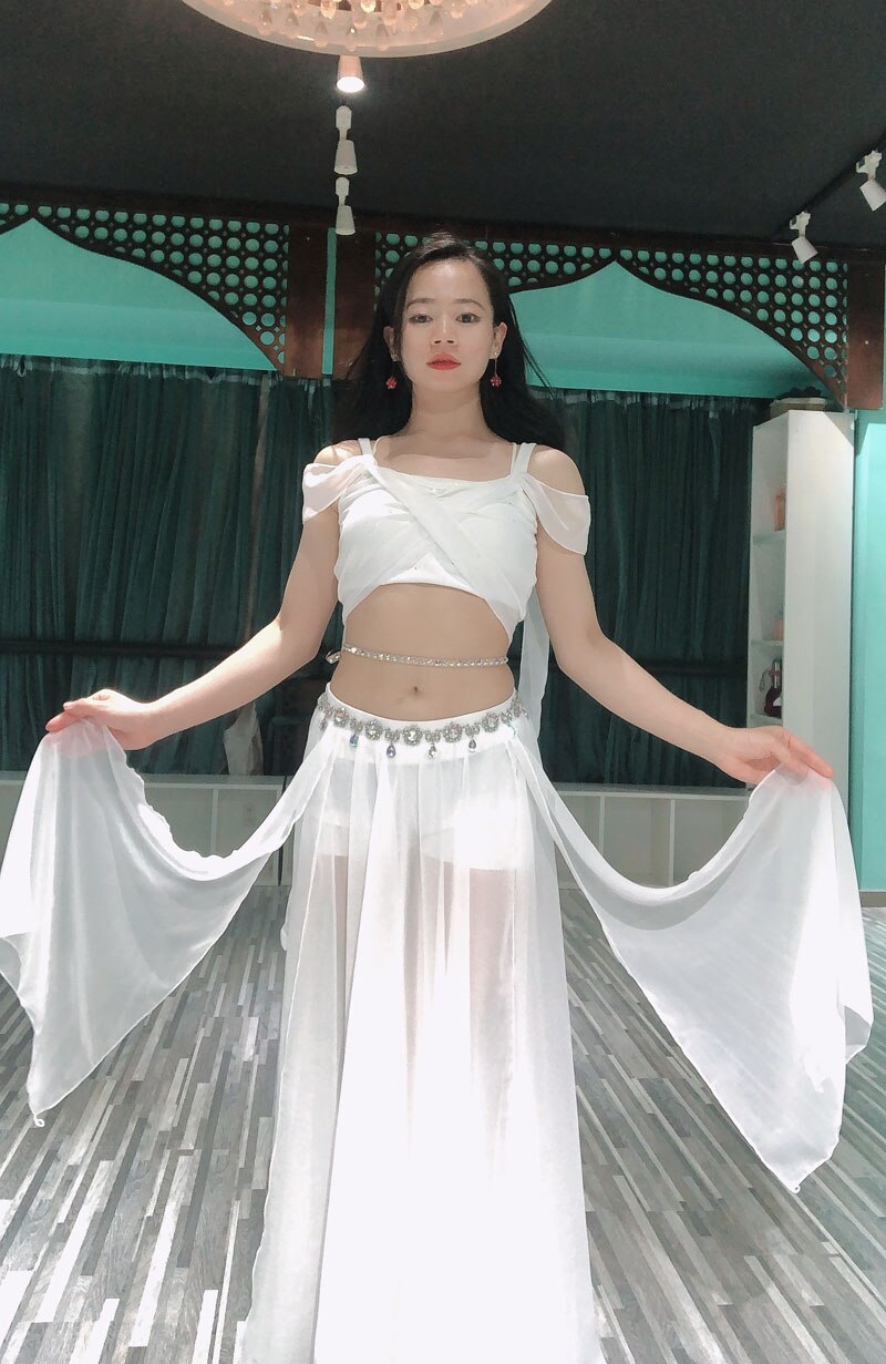 Bellydance Costume Luxory Women Belly Dance Chiffon Sleevless Top+long Skirt 2pcs Cusomzied Adult Children Oriental Outfit Wear