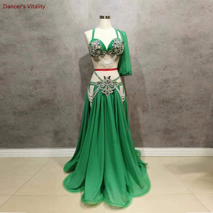 Belly Dance Competition Costumes Set for Women Belly Dancing Performance Clothing Suit Bellydance Suit Customize Oriental outfit